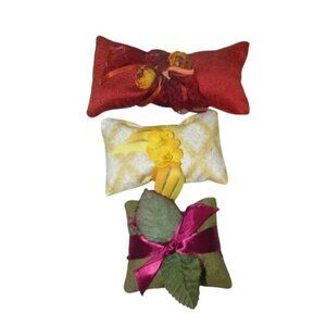 3 Vintage Fabric Millinery Triml French Lavender Sachet Sachets 25758